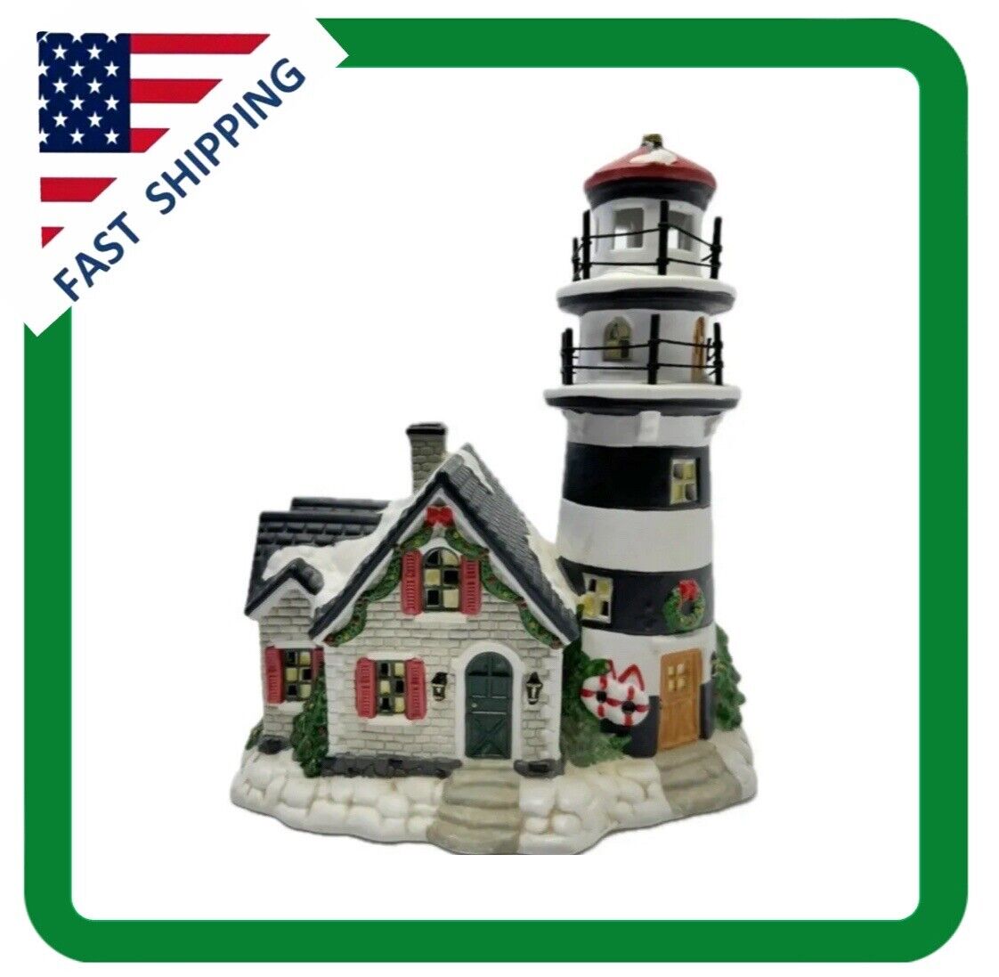 Santa’s Workbench 2001 HIGHLAND POINT LIGHTHOUSE Victorian Series Collection