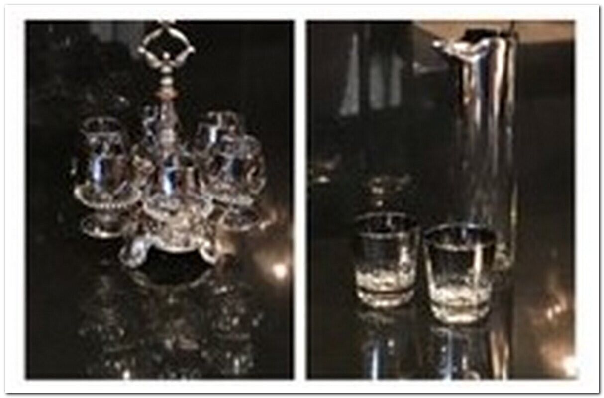 TWO Vintage Mid Century Bar Sets - ***CLEARANCE SALE