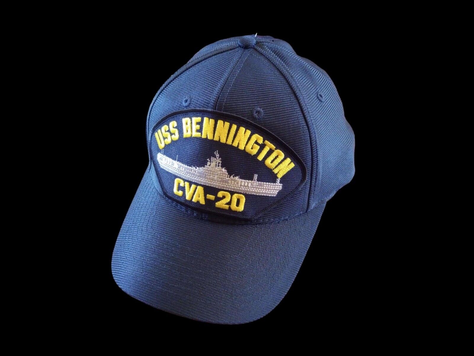 USS BENNINGTON CVA-20 NAVY SHIP HAT OFFICIAL U.S MILITARY BALL CAP U.S.A. MADE