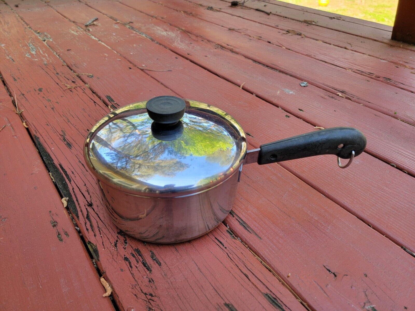  Vintage  Revere Ware Pan 2 Qt Sauce Pan W/ LID Skillet Copper Clad Bottom