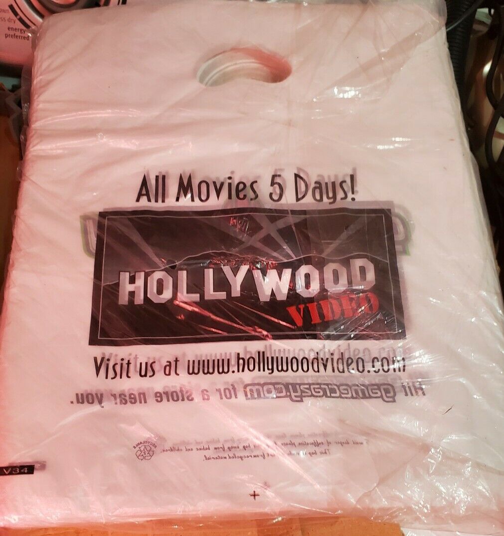 10 New Hollywood Video Game Crazy Video Rental Store Vintage Classic Store Bags