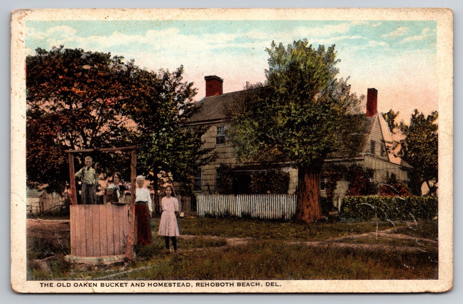 Old Oaken Bucket & Homestead Rehoboth Beach Delaware DE c1920 Postcard