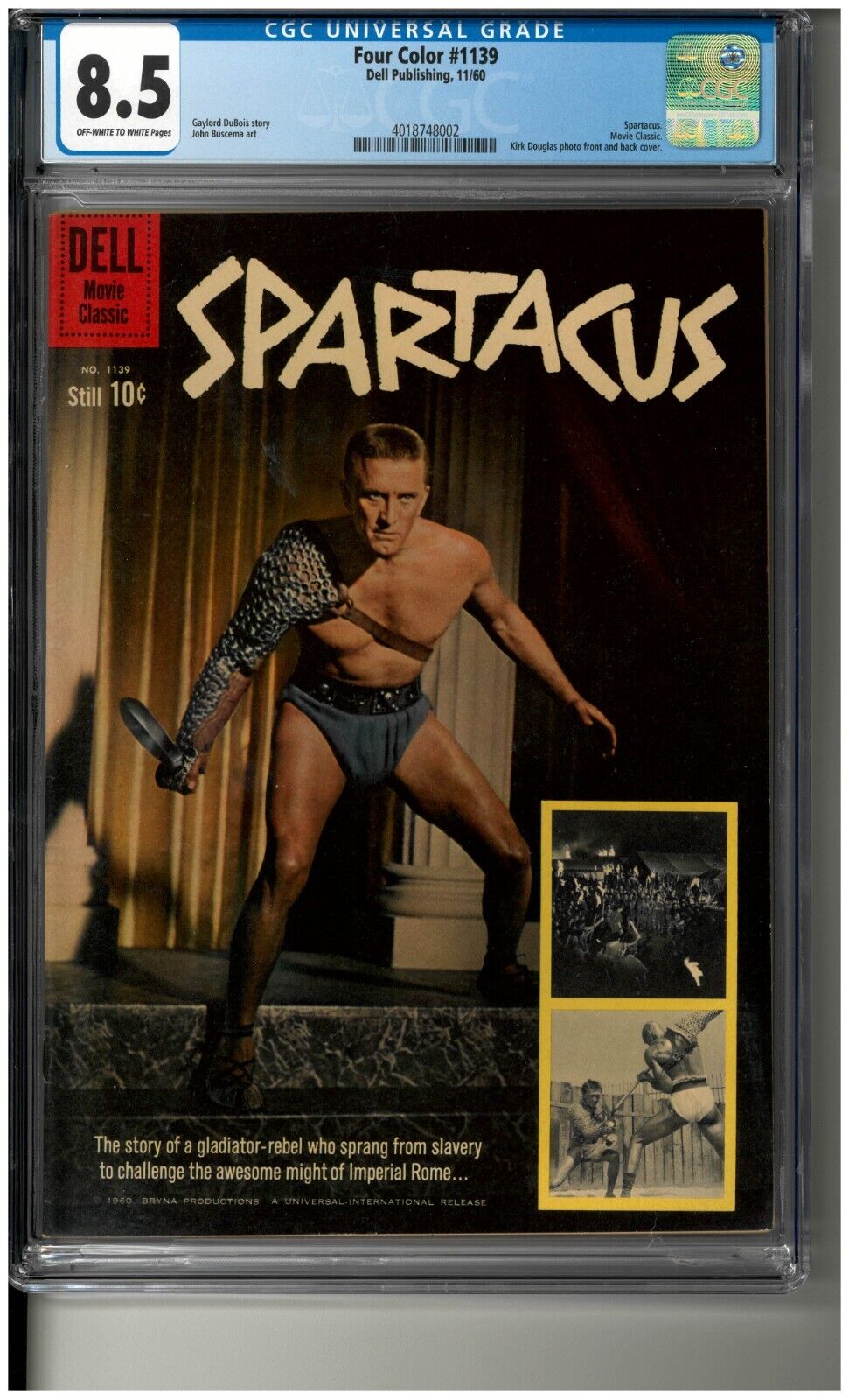 Four Color #1139 CGC 8.5 (1960) Spartacus