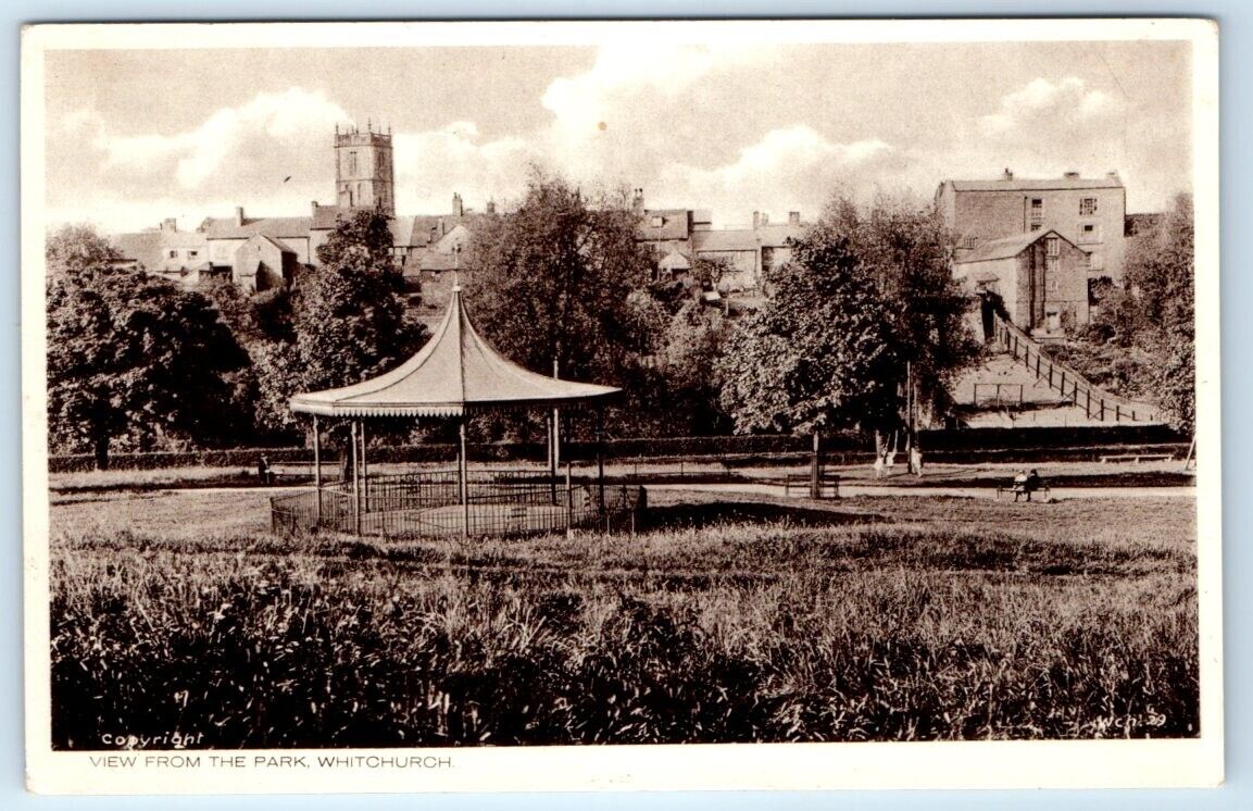 View from the Park WHITCHURCH Shropshire UK Postcard