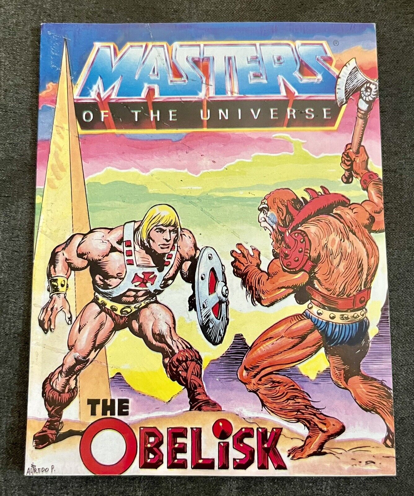 1984 Mattel MOTU He-Man & Masters of Universe THE OBELISK Mini Comic Book #21