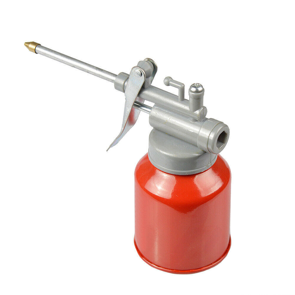 Oil Pump Can 250ML High Pressure Metal Oiler with Copper Spout Car Maintenance