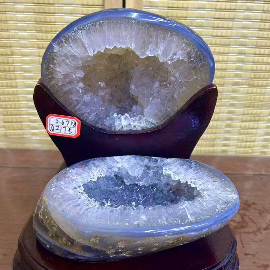 2.64LB Natural Amethyst geode quartz cluster crystal specimen Healing