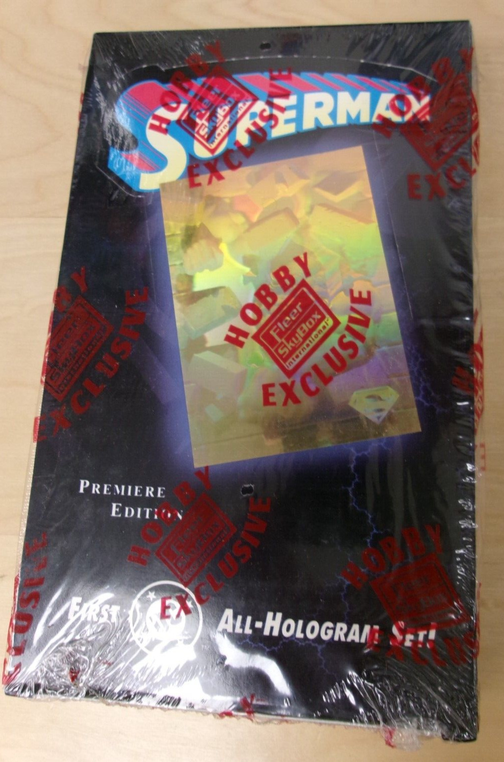 1996 Fleer/SkyBox Superman Premier Edition All Hologram Hobby Box Factory Sealed
