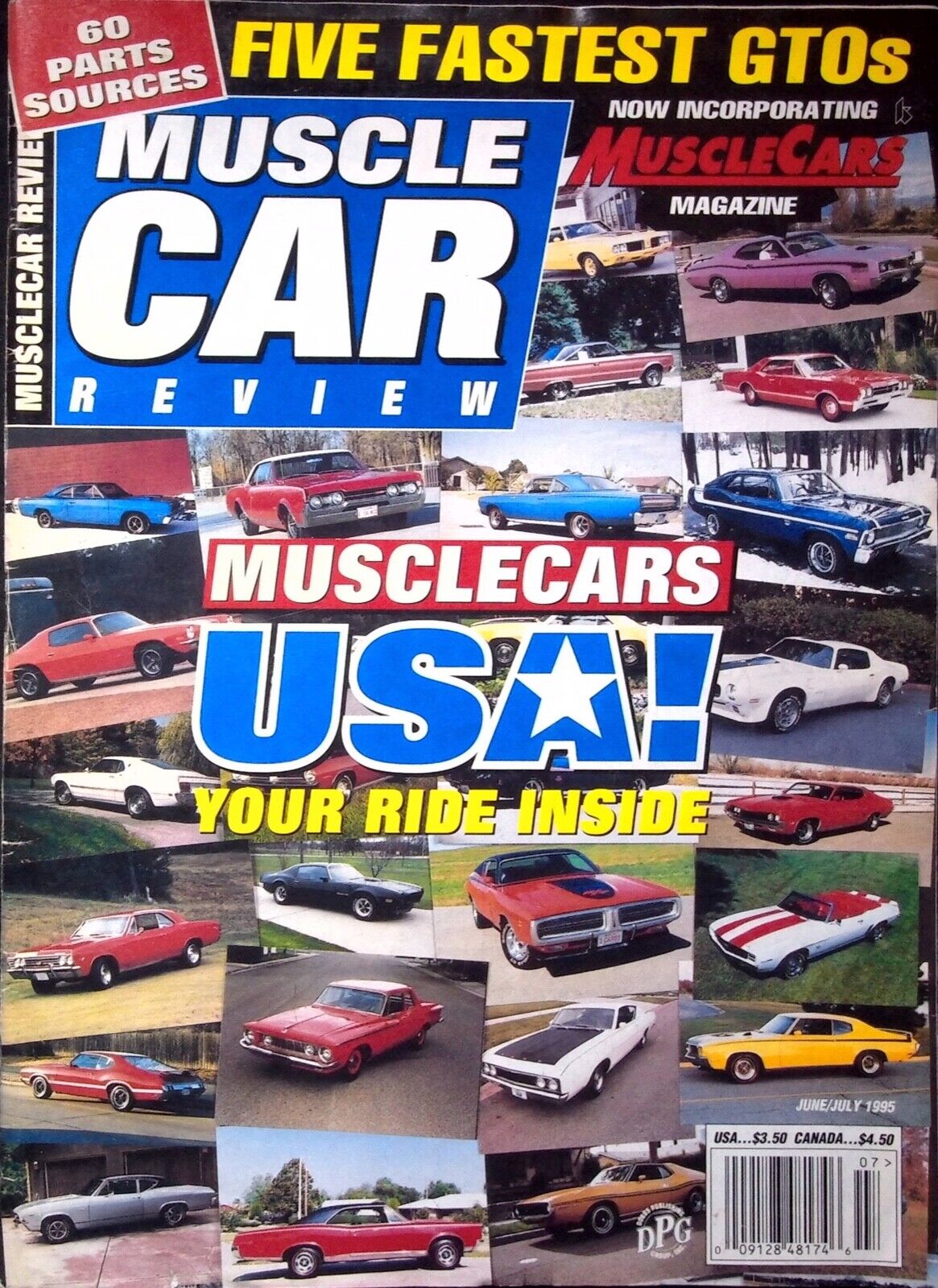 MUSCLE CAR REVIEW MAGAZINE FIVE FASTEST GTOS JUNE/JULY 1995