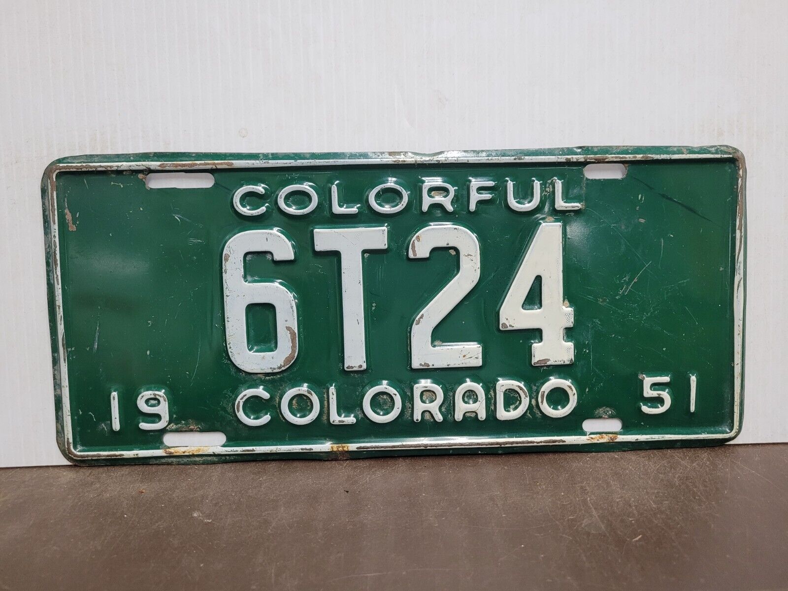 1951 Colorado LOW NUMBER TRUCK   License Plate Tag