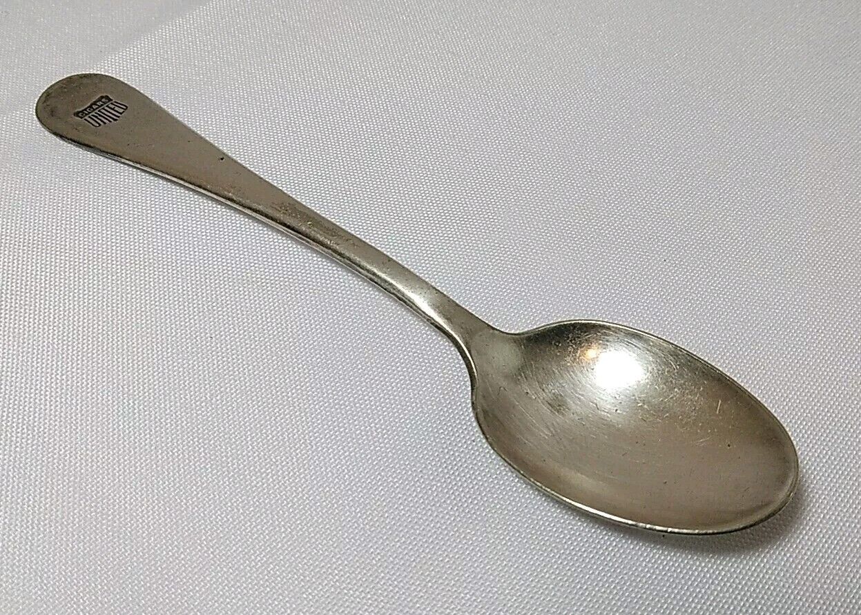 Vintage United Cigars Promotional Silver Plated Spoon H&T Manufacturing Co