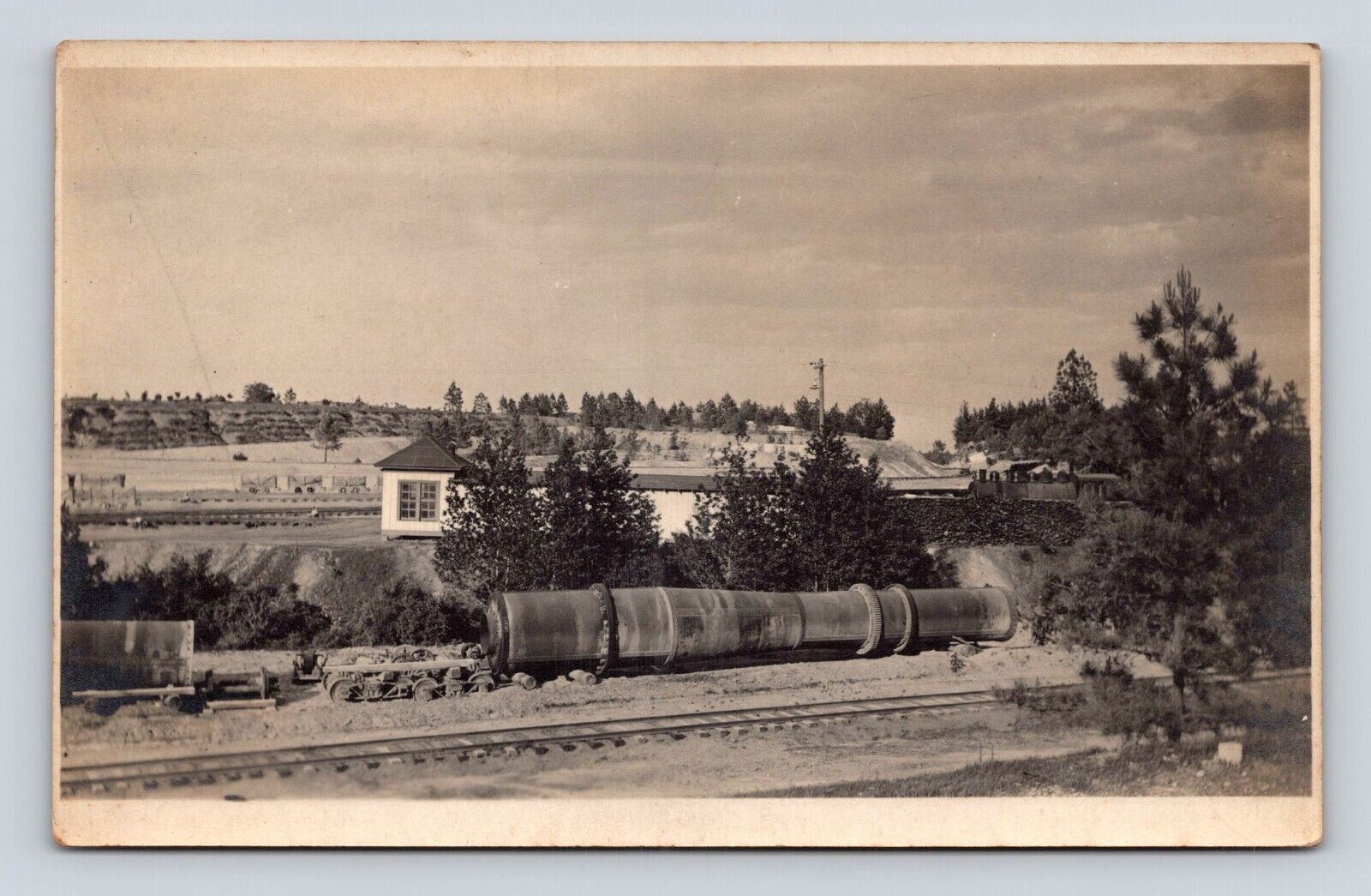 Antique Postcard Unknown Train Railroad Steam Locomotive Track RPPC 1908-18