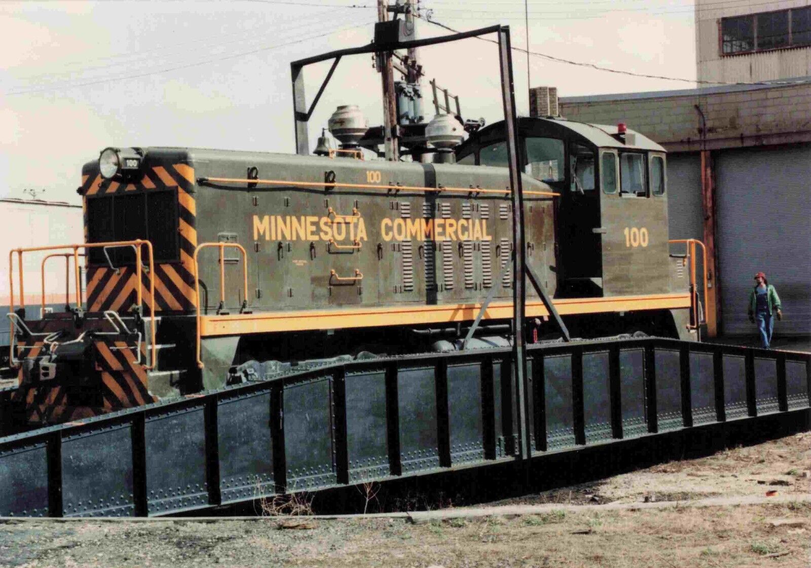 Minnesota Commercial 100 Man Locomotive Train Railroad Color Photo 3.5X5  #2228