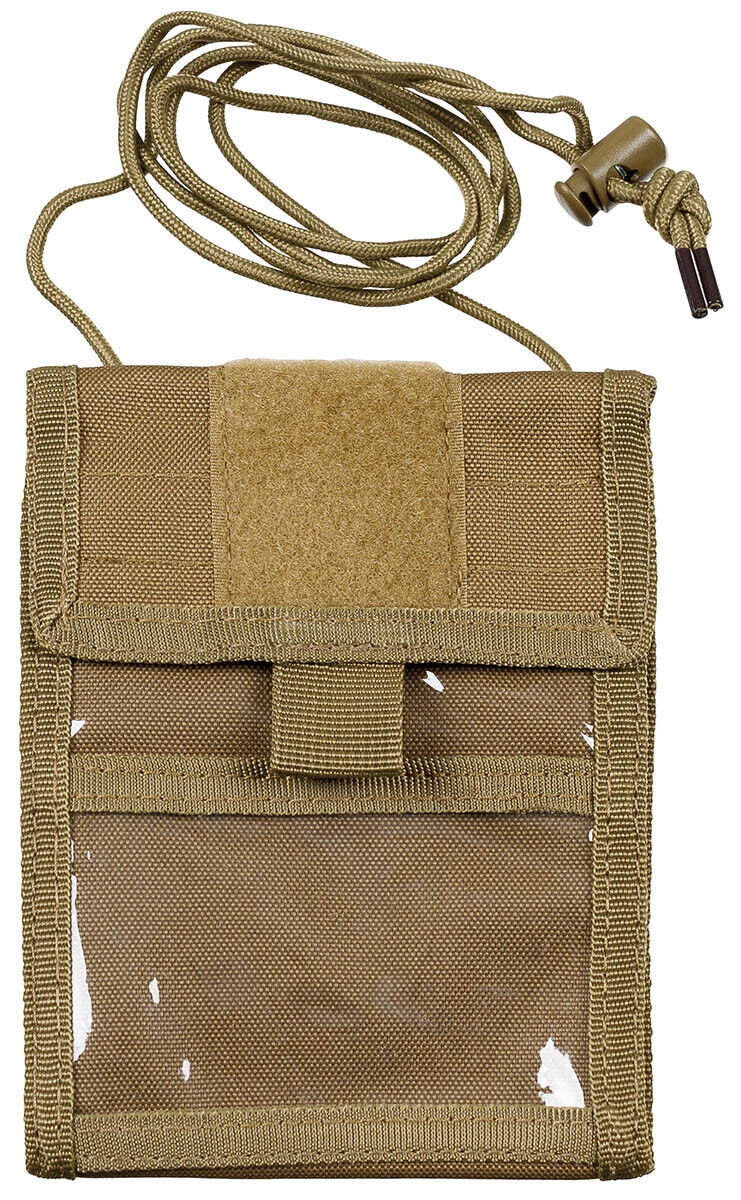 Neck Pouch Military Army Style Coyote Tan