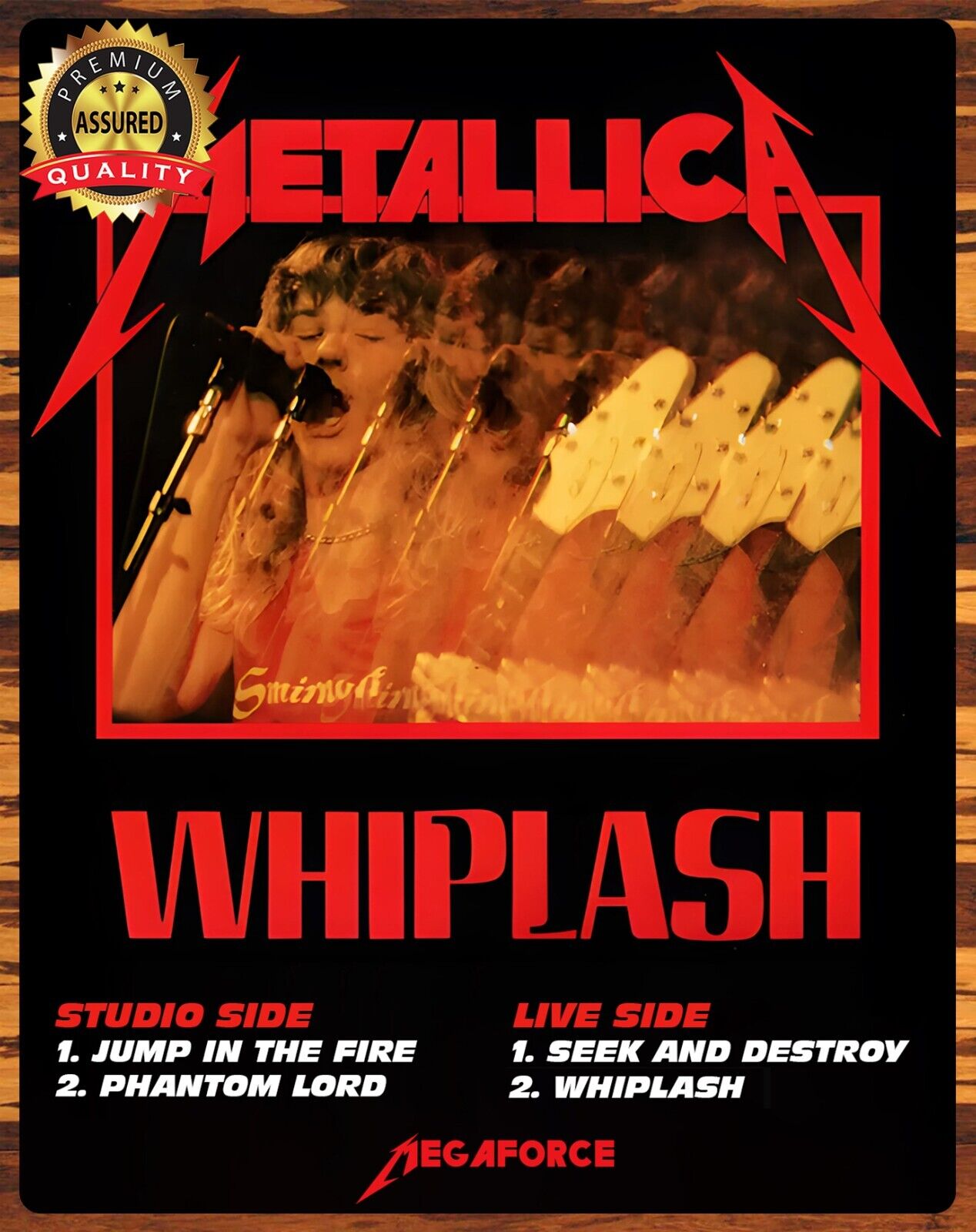 Metallica - Whiplash - Rare - Metal Sign 11 x 14