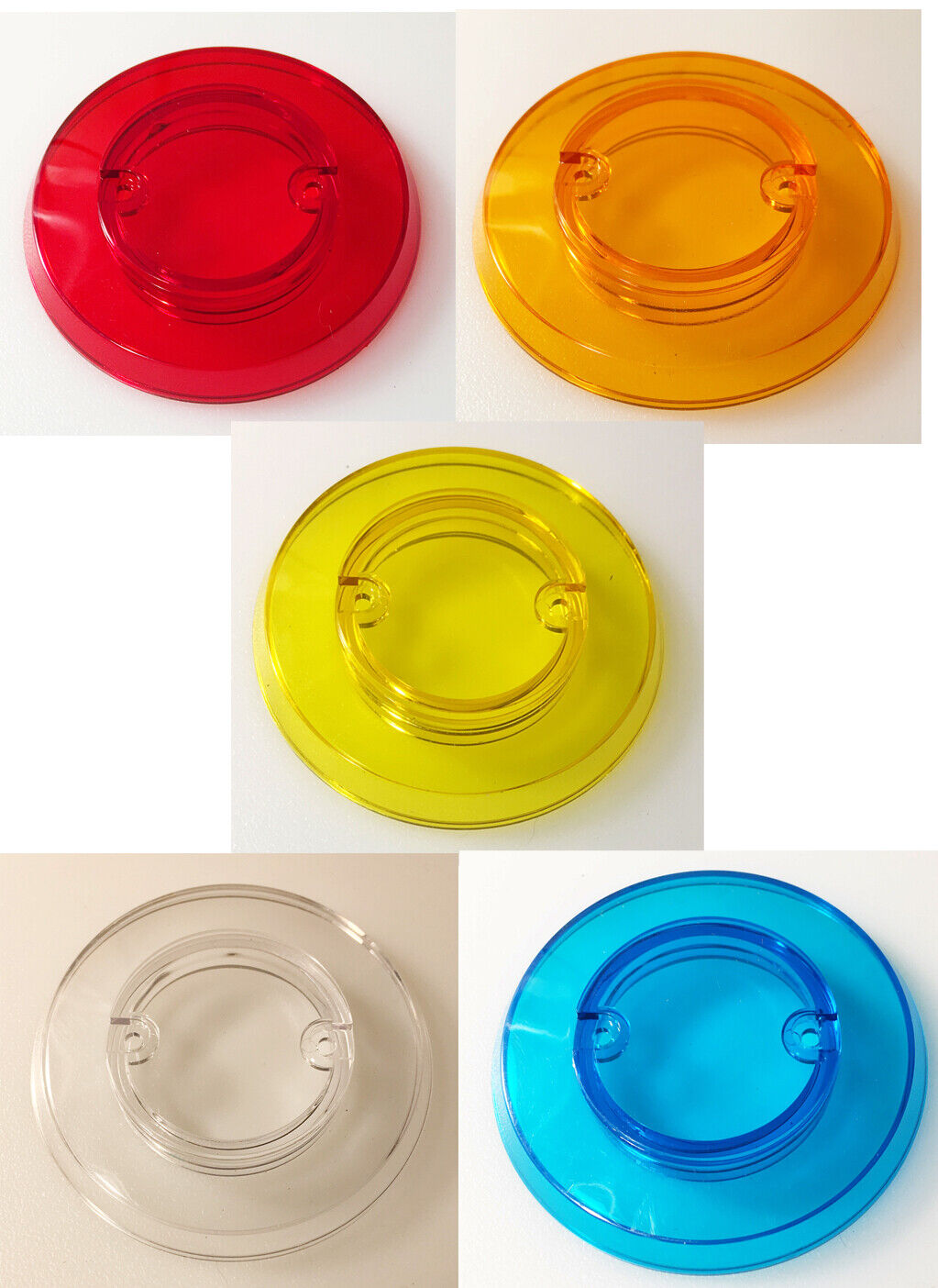 Bally - Addams Family Pinball - Pop Bumper Cap Set - All 5 Colors - NOS 