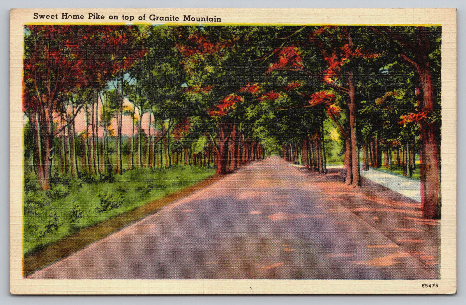 Little Rock AR-Arkansas, Sweet Home Pike, Granite Mountain, Vintage Postcard