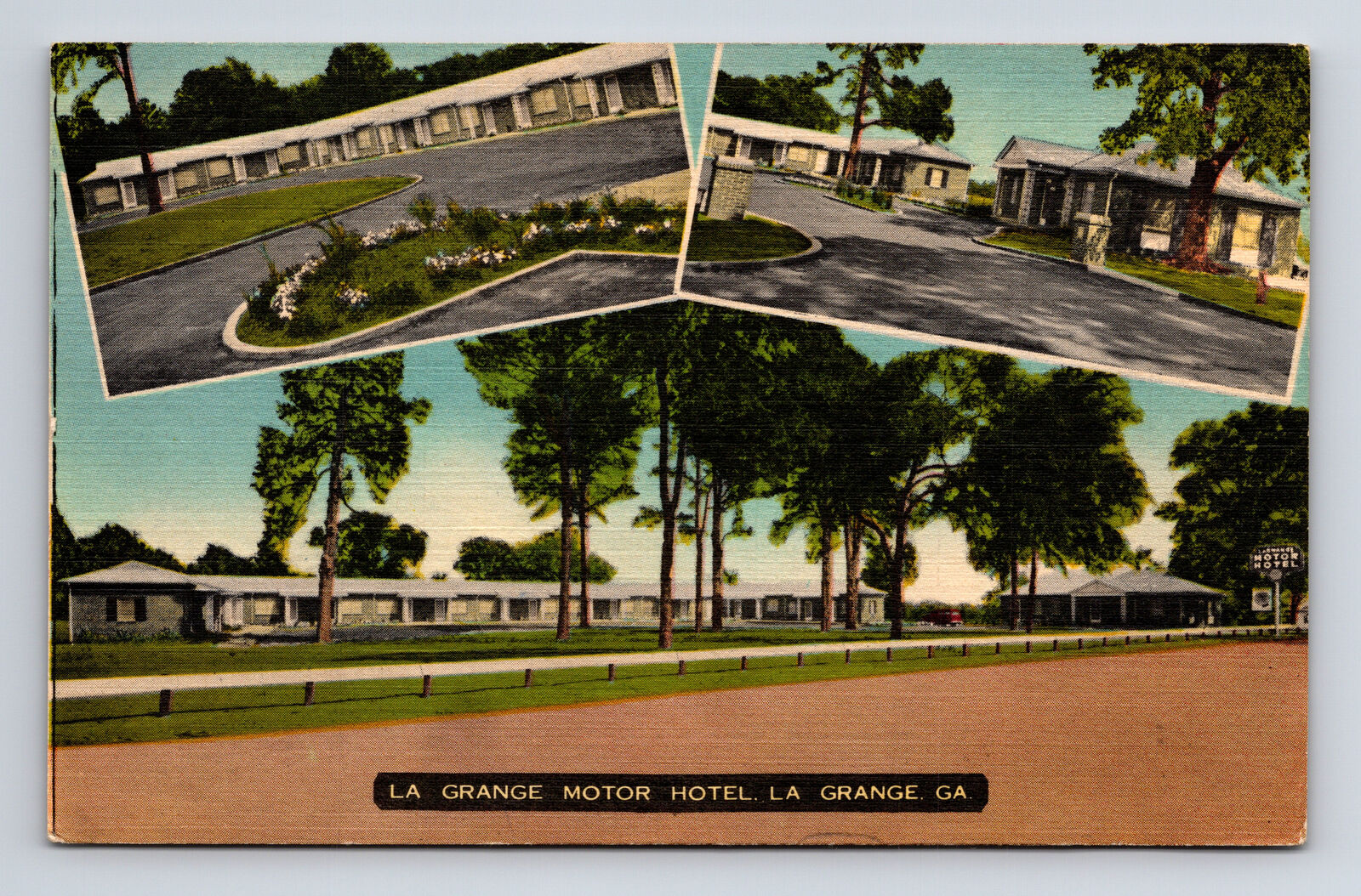 La Grange Motor Hotel La Grange Georgia GA Roadside America Postcard