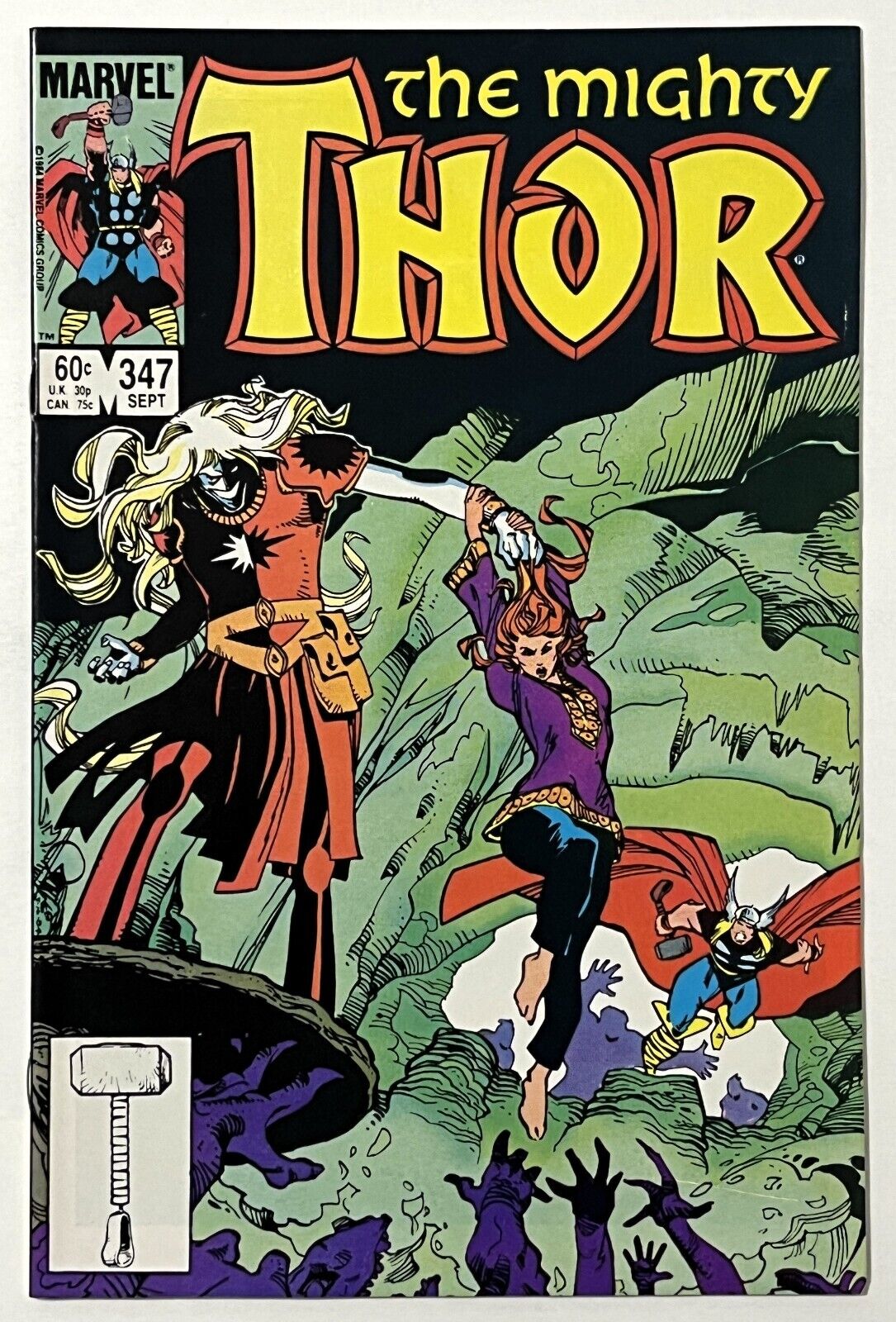 Thor #347 - Marvel Comics 1984 - VF/NM - KEY - 1st Appearance of Algrim