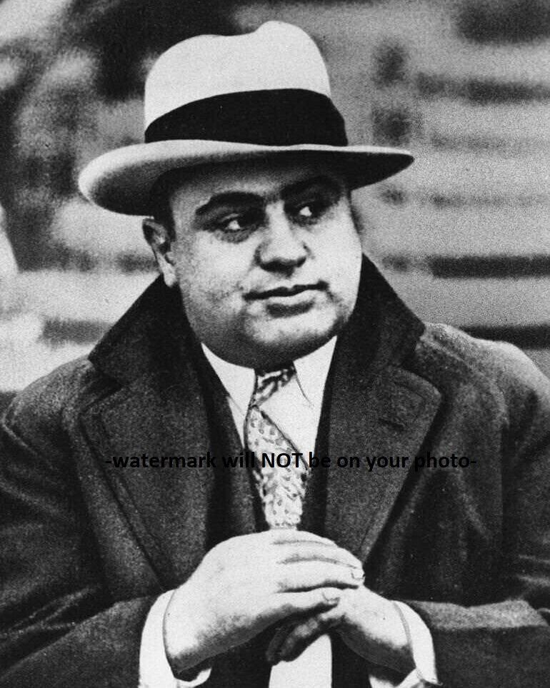 8x10 Al Capone PHOTO Chicago Gangster Cool Hat Poster Art Print 