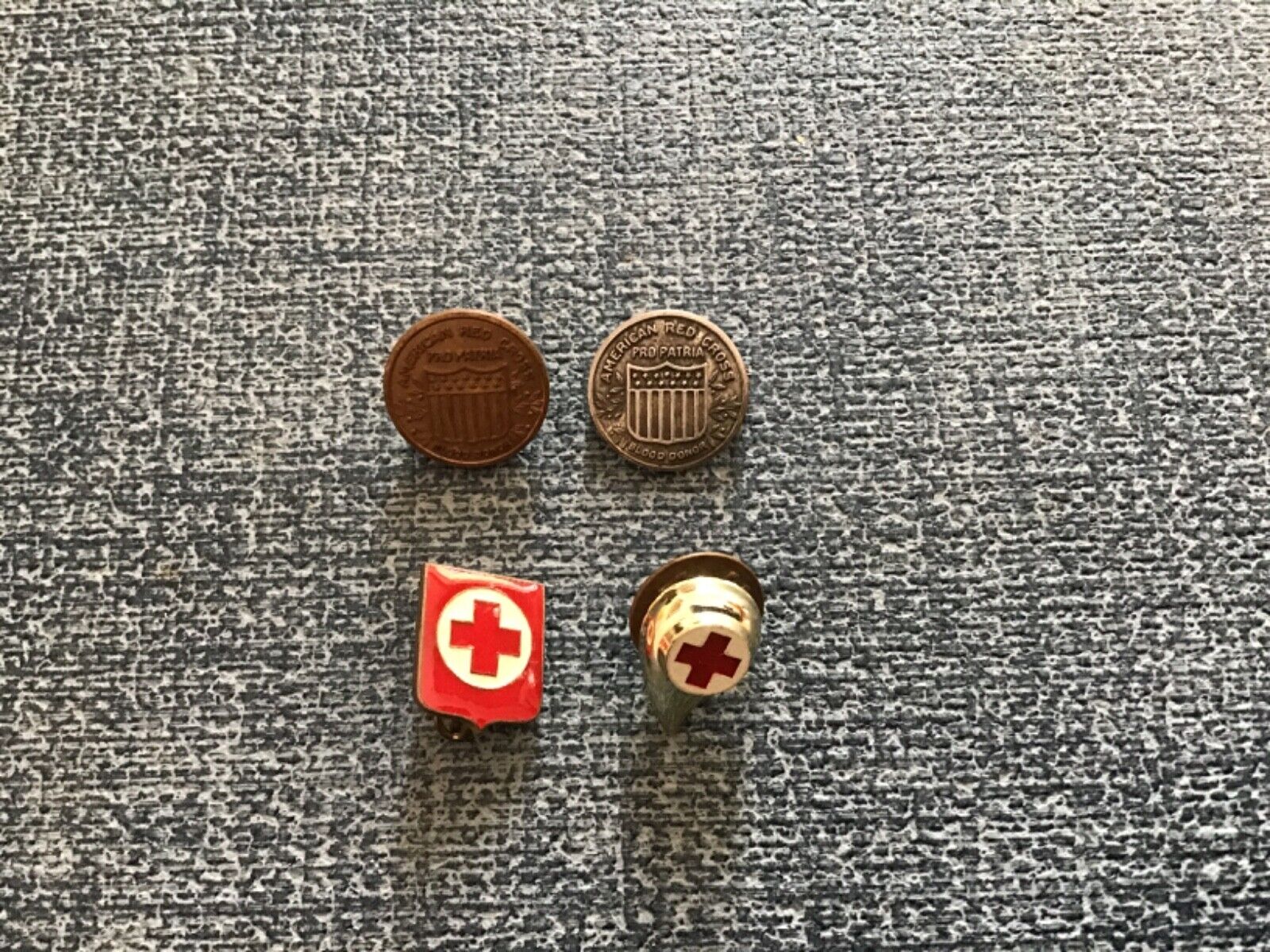 American Red Cross 4 small blood donor pins