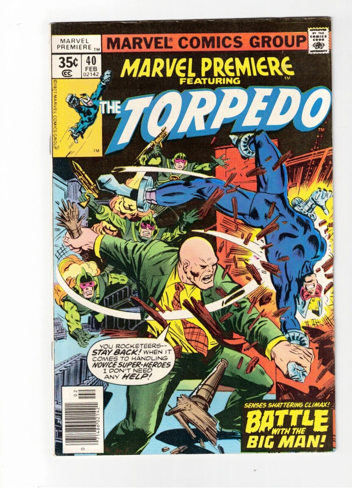 Marvel Premiere featuring Torpedo #40 1978
