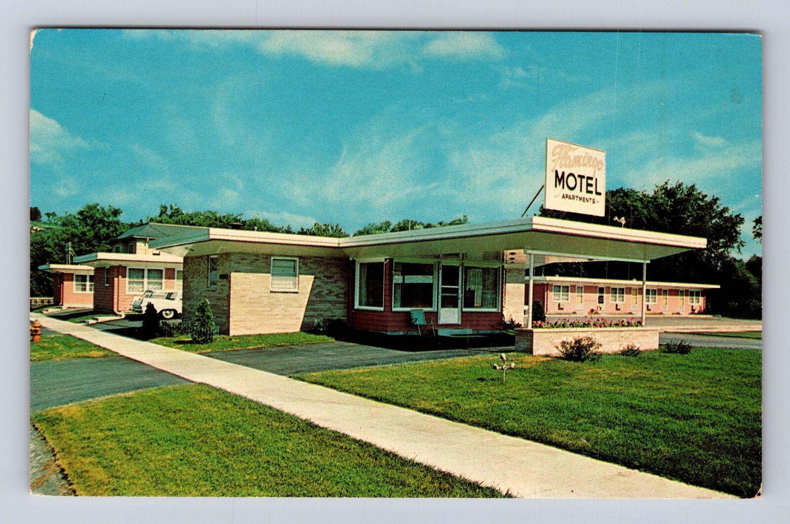 Rochester MN-Minnesota, Flamingo Motel, Advertisement, Antique Vintage Postcard