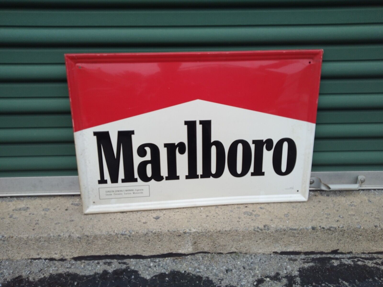 Vintage Marlboro Metal Sign Authentic  Store Display Sign