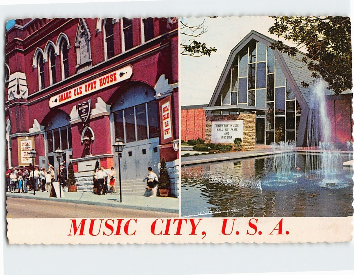 Postcard Music City USA Nashville Tennessee USA