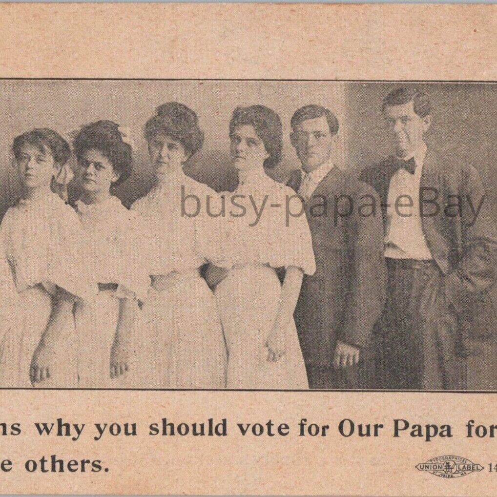 1908 Sheriff Election Democratic Party Candidate Buchanan County MO Postcard