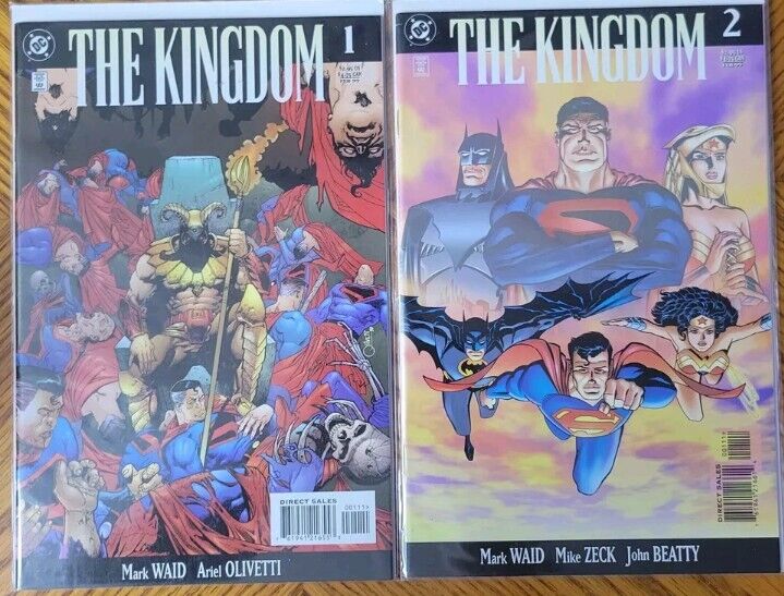 Vintage Lot Of 2 DC Comics The Kingdom #1 February 1999, #2 February 1999