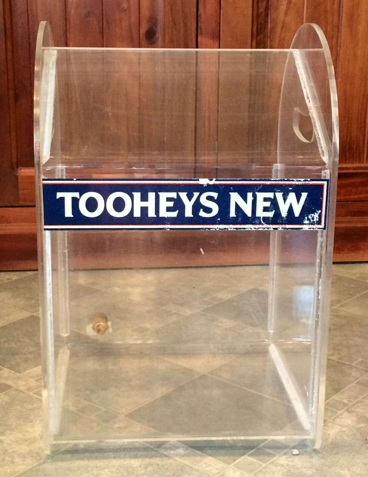 Rare Large Clear Promotional Vintage Tooheys New \