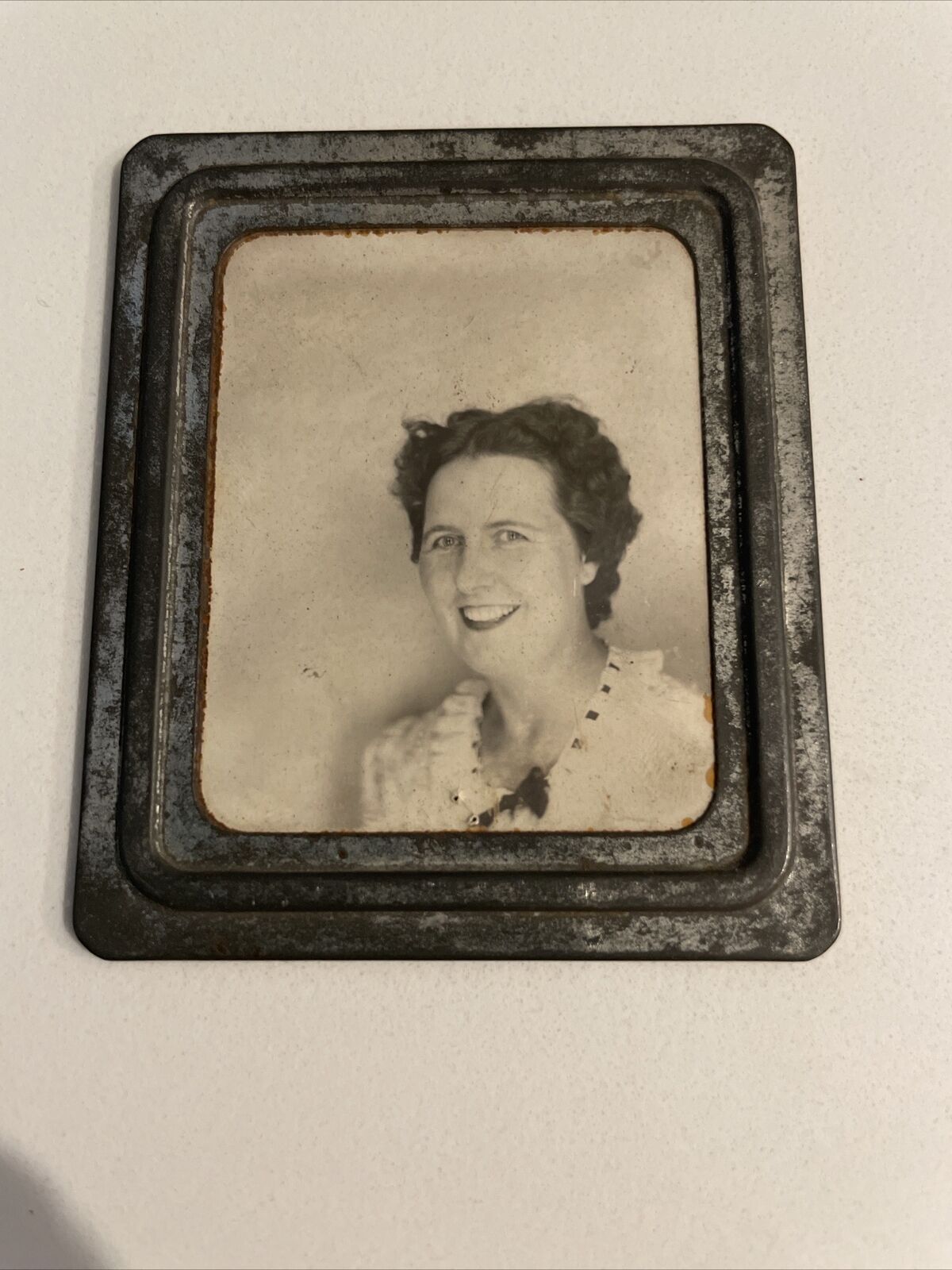 Vintage Photomatic Photo Booth Photo ~ Young Mother