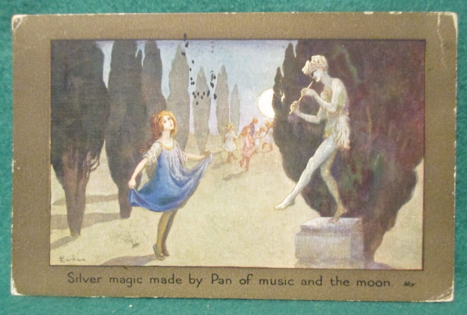 Estate Sale ~ Vintage 1917 Artist Signed Postcard - Sybil Barham Series 1347