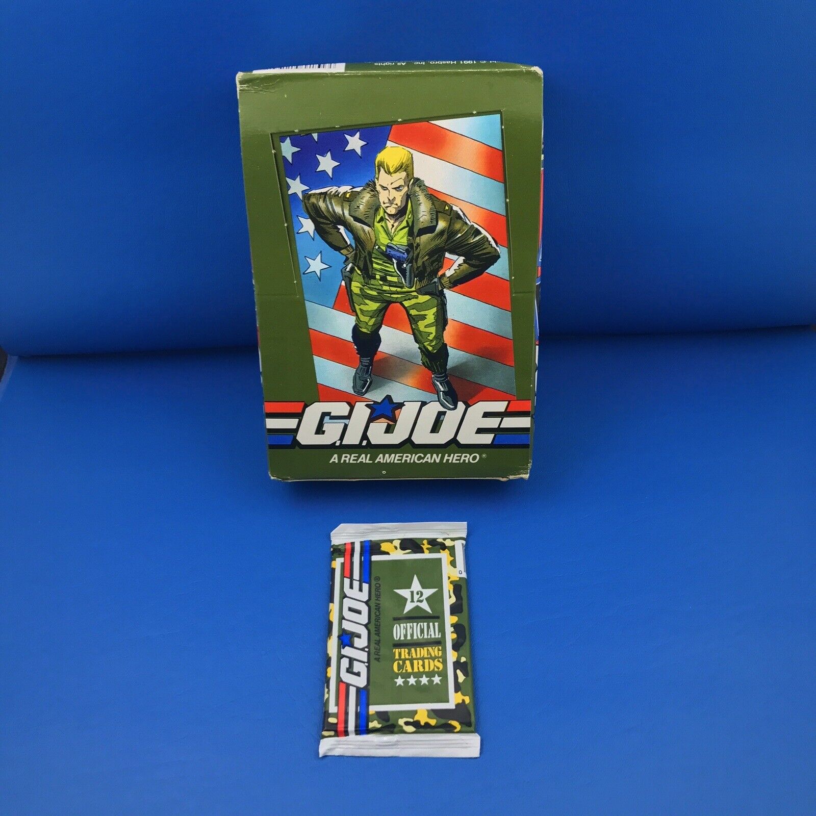 *NEW 1991 Vintage GI JOE ( 1 ) Factory Sealed Pack Impel Hasbro 12 Trading Cards