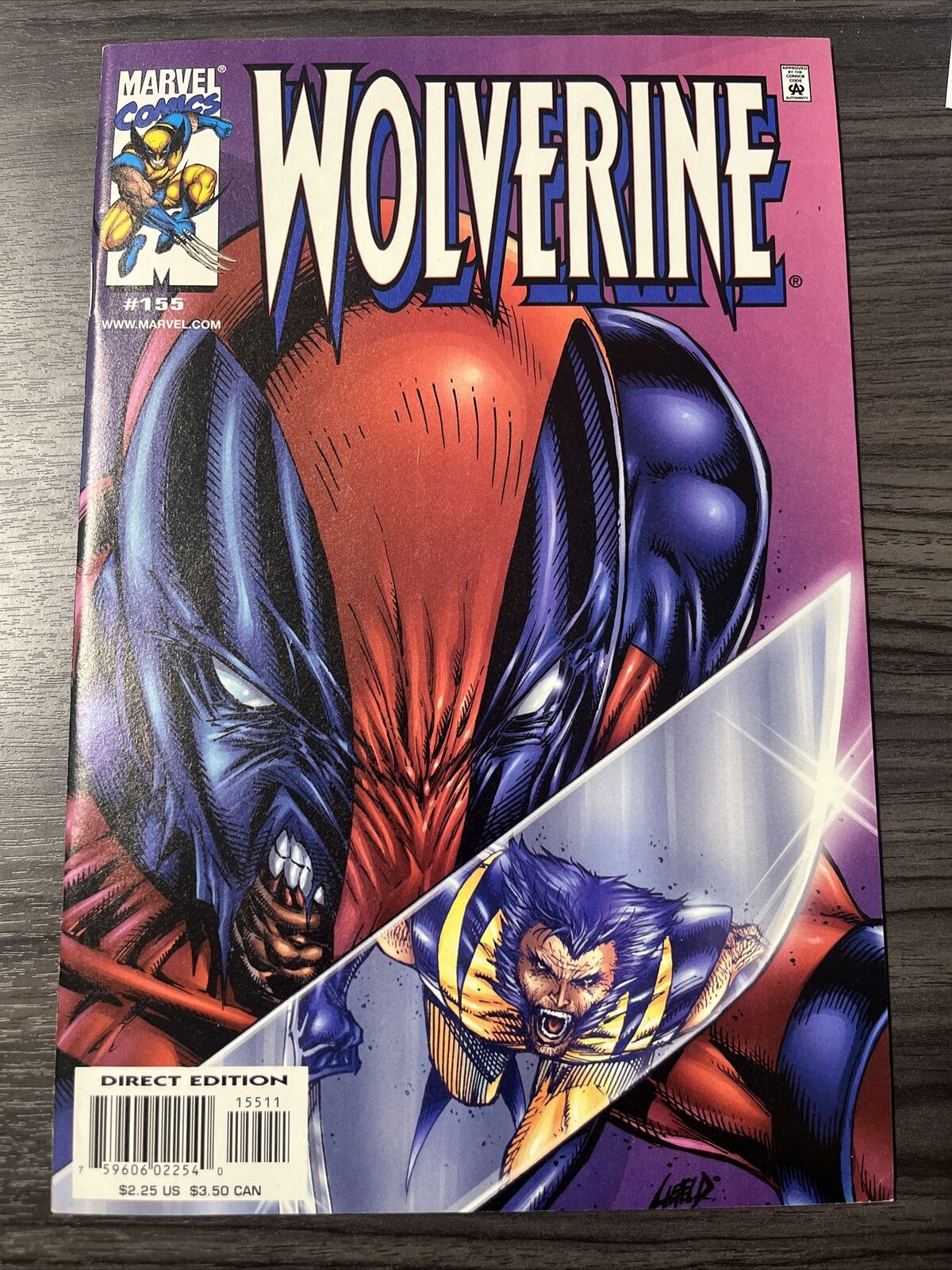 Wolverine #155 (10/00, Marvel) Hulk 340 Cover Swipe MCU Deadpool vs Wolverine