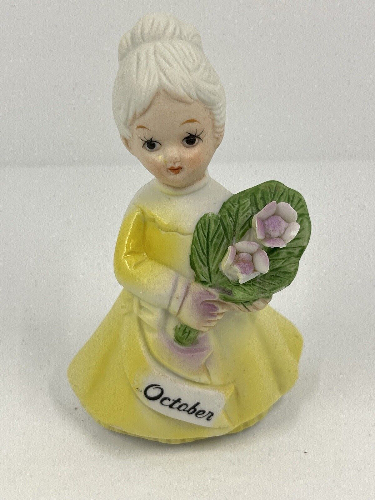 Vintage BRINN'S Birthday Birth Month October Ceramic Figurine