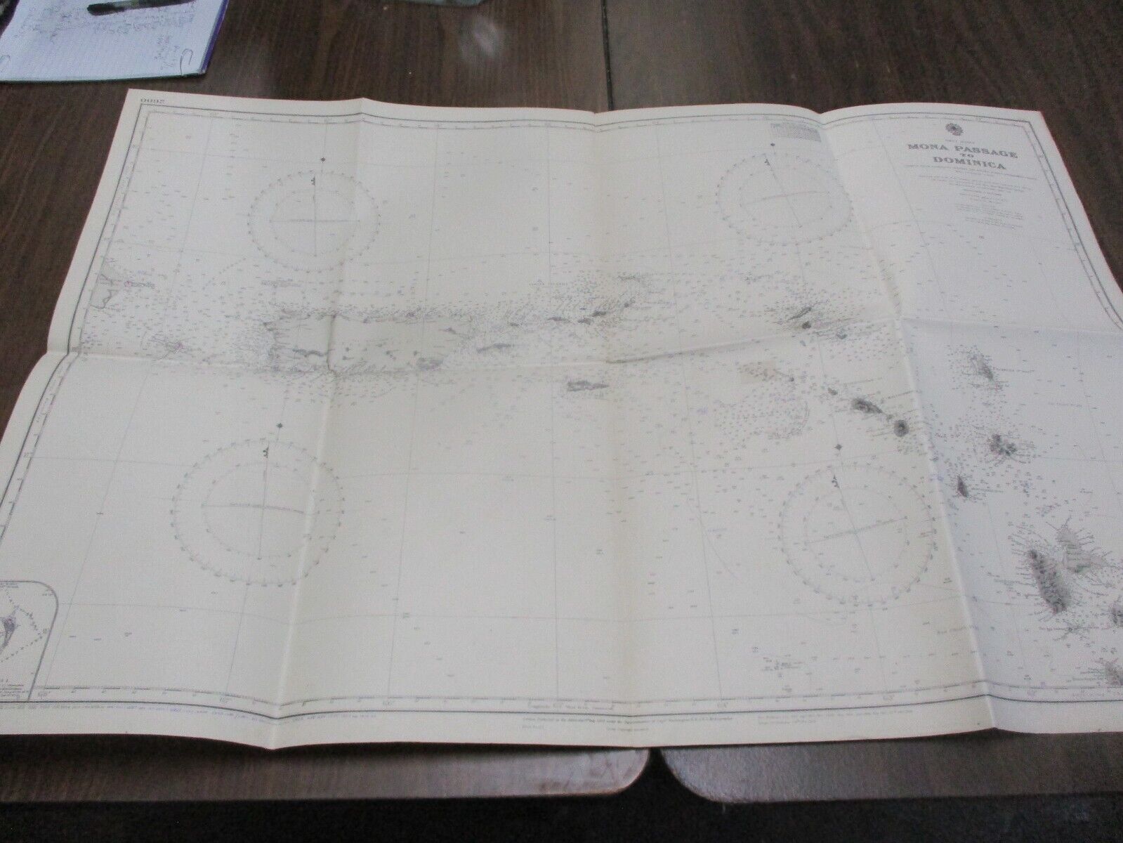 1964 Mona Passage to Dominica Soundings Map