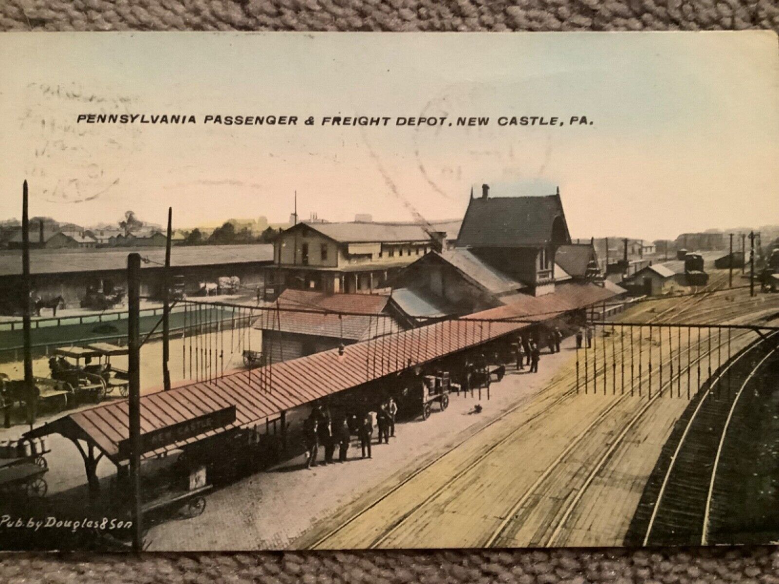 Vintage 1910 Postcard of Pennsylvania Passenger & Freight Depot, PA