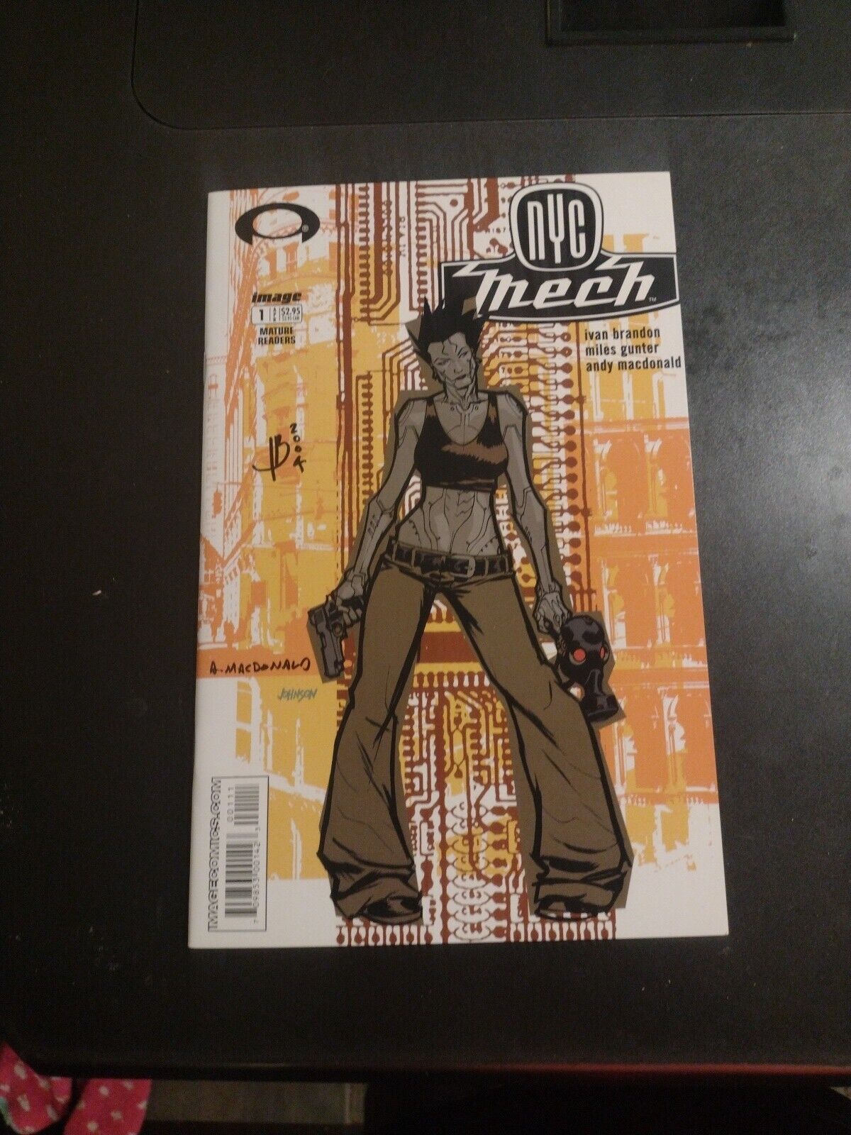 NYC Mech #1 VF Signed Ivan Brandon & Andy Macdonald - Will Combine Shipping