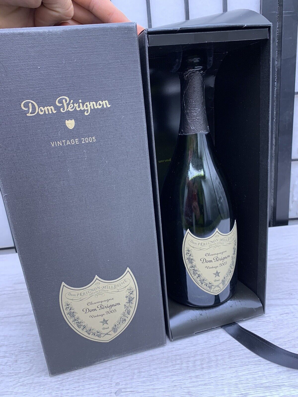 Vintage 2005 Dom Perignon by Moet & Chandon Champagne EMPTY BOTTLE With Box