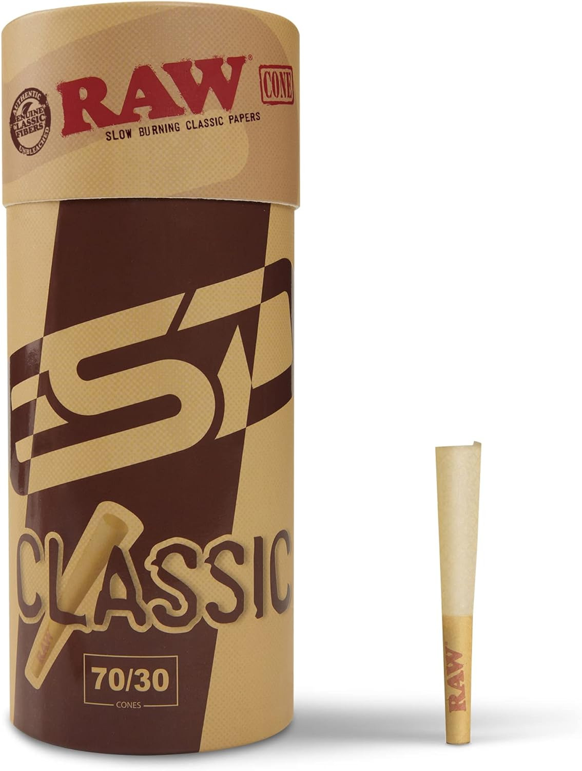 RAW Dogwalker Cones 70/30 Size Prerolls | 102 Pack | Small Sized Rolling Paper C