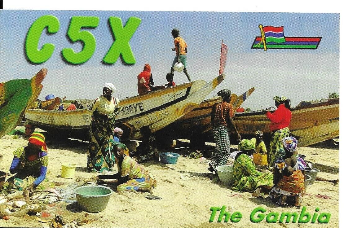 QSL 2015 The Gambia    radio card