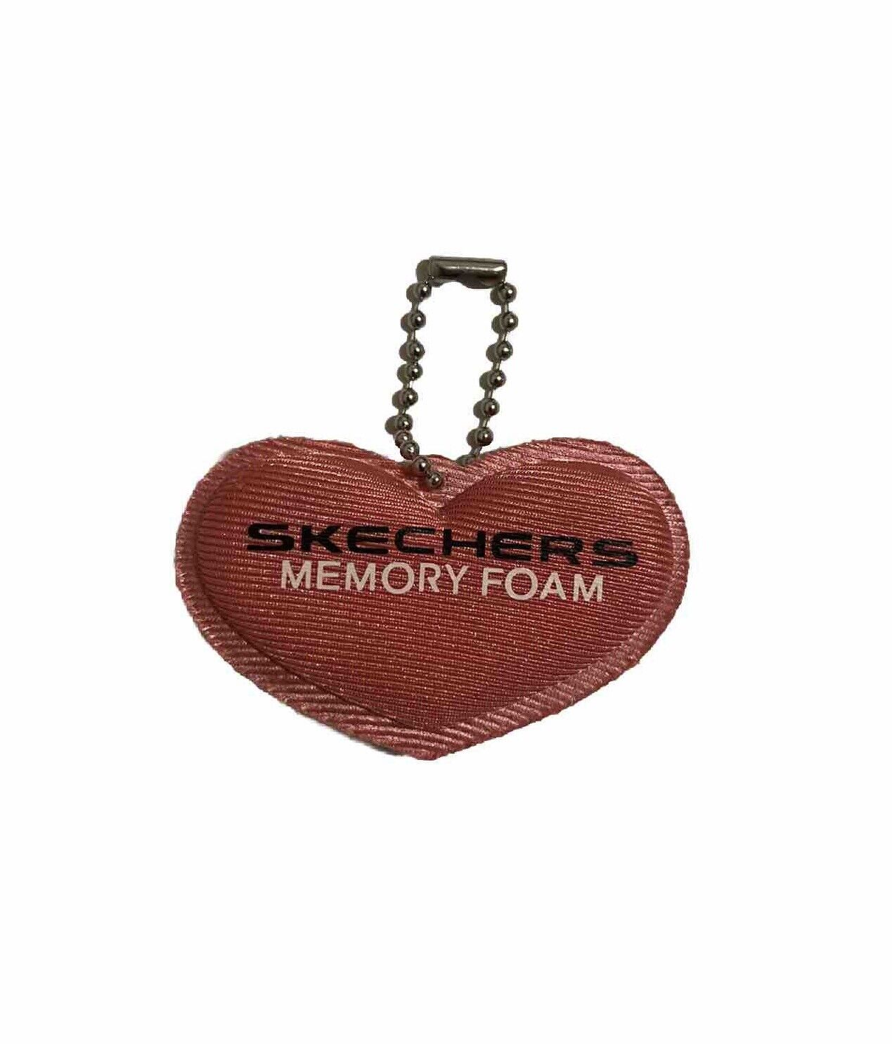 Vintage SKECHERS Memory Foam Heart Keychain Key Ring Chain Fob *QQ64