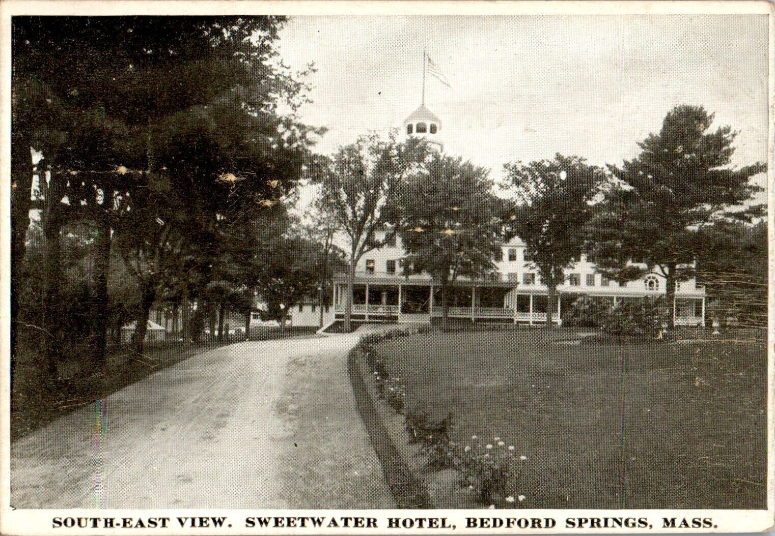 Southeast View, Sweetwater Hotel, Bedford Springs, Massachusetts MA Postcard