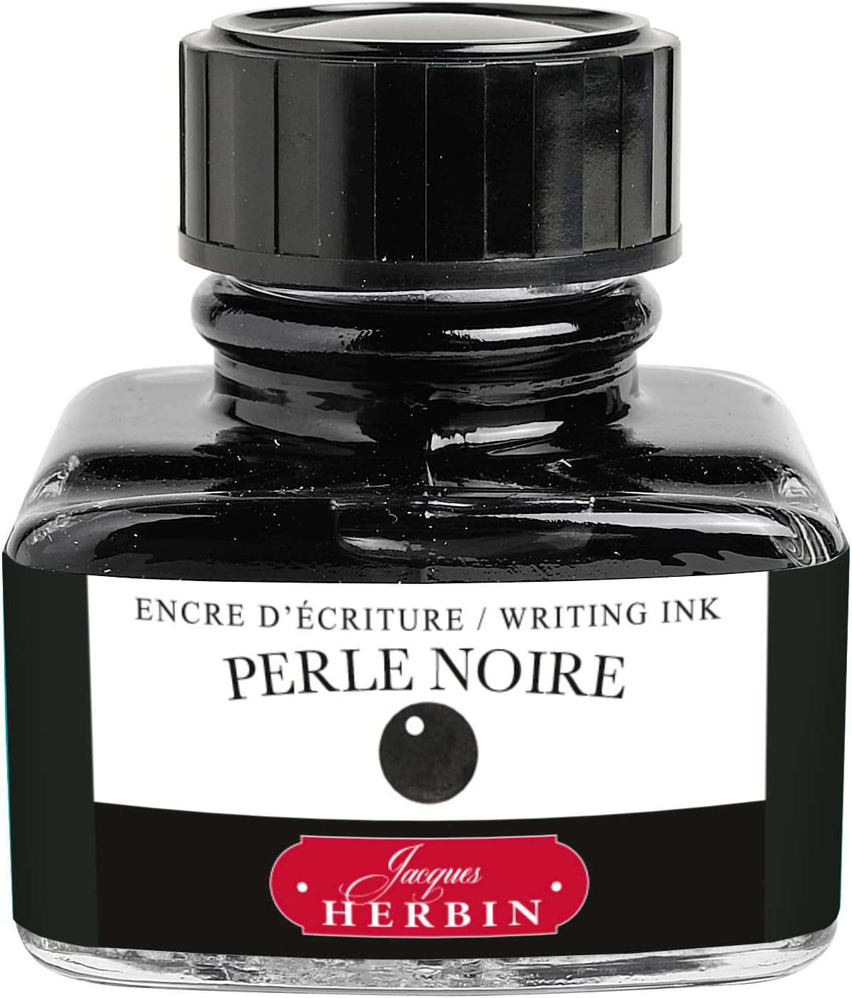 J. Herbin Fountain Pen Ink - 30 ml Bottled - Perle Noire