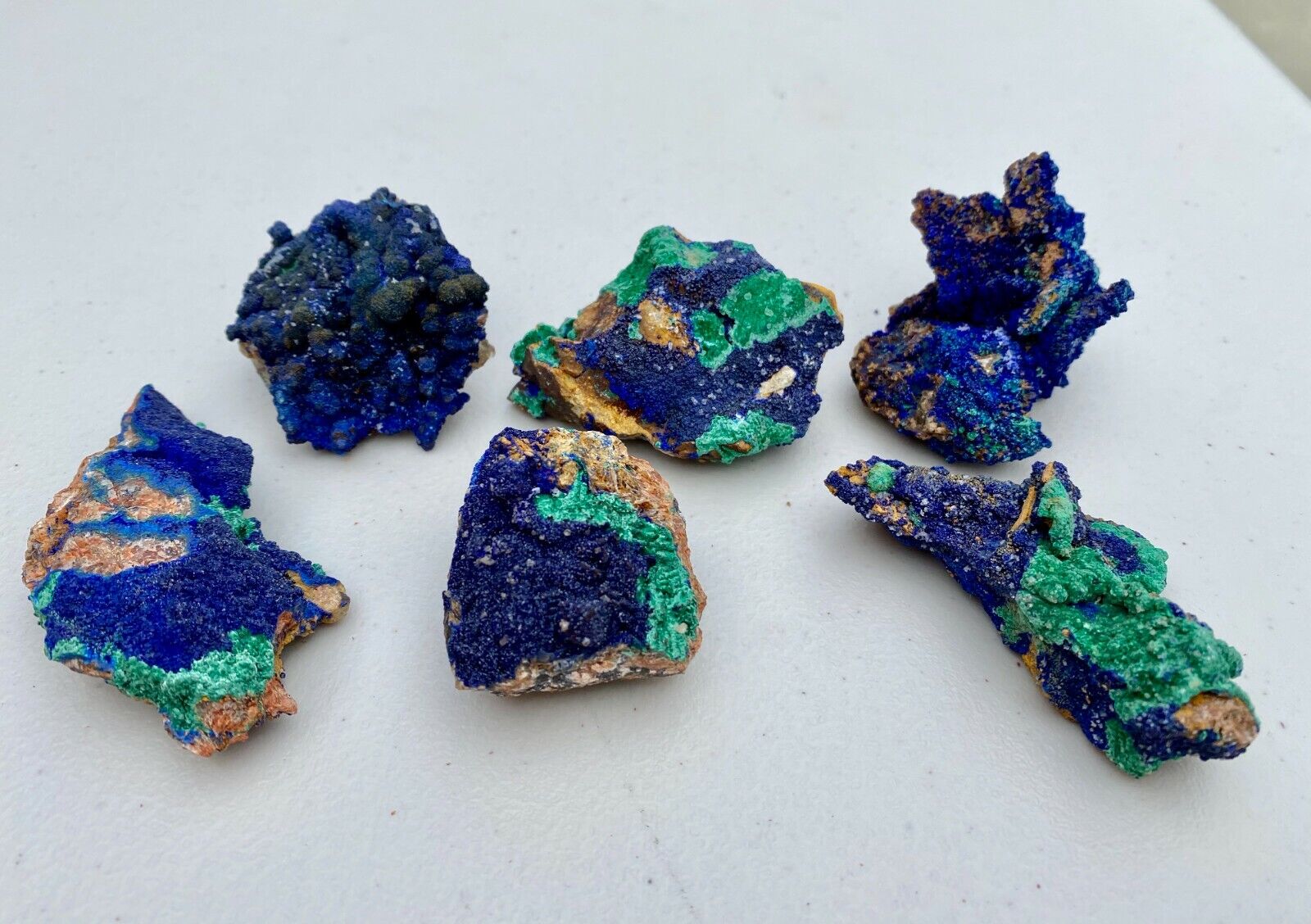 AAA grade Natural Medium Azurite Malachite Crystals with Druzy Matrix Specimen