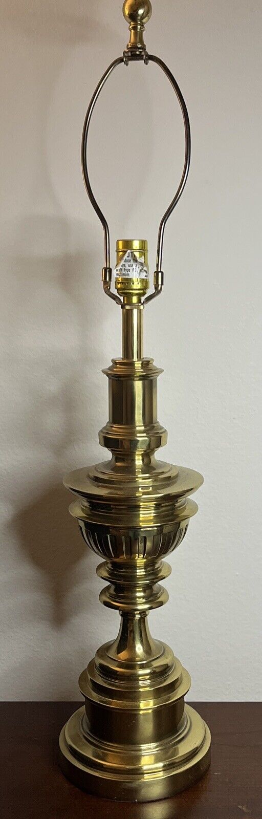 Vintage Stiffel Trophy-Style Hollywood Regency Gold-Tone Table Lamp