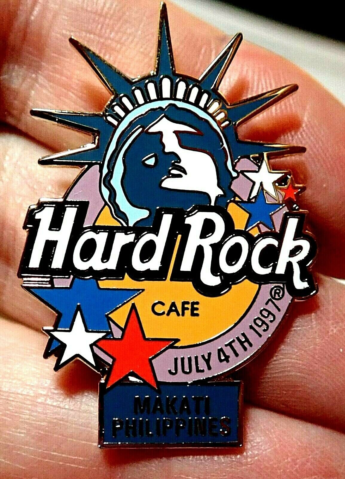 HARD ROCK CAFE HRC 1997 MAKATI PHILIPPINES PIN BADGE LOVE ALL SERVE ALL
