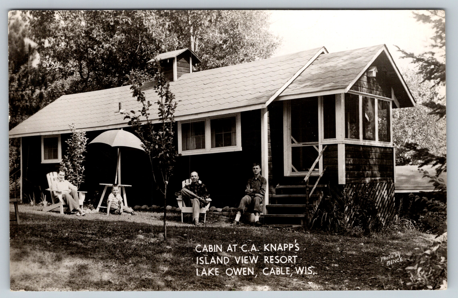 Illinois WI Mattoon Cabin View Resort Lake Bence Coo Vintage Chrome Postcard